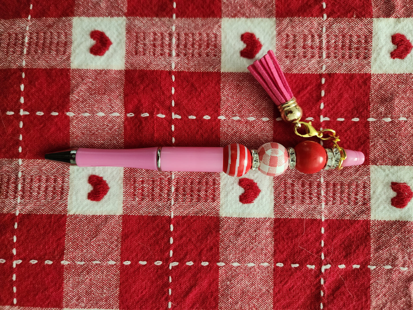 Beaded Valentine's Day pens