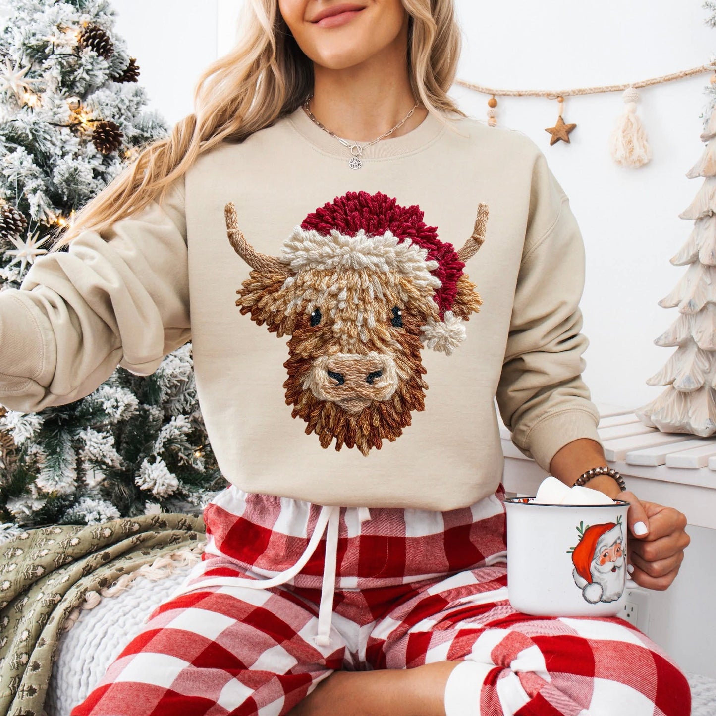 Santa Hat Cow (Transfer)