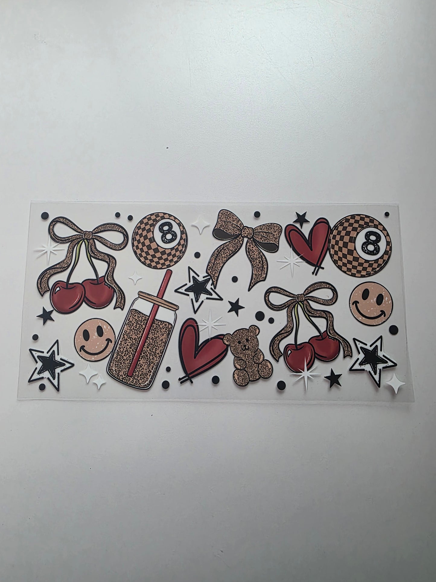 8 Ball, Cherries, Stars (Cup Wrap)