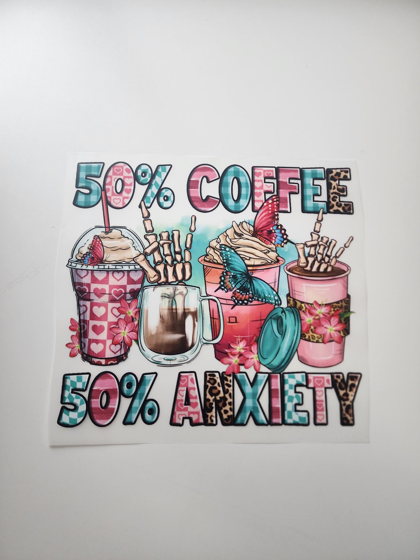 50% Coffee (DTF) transfer