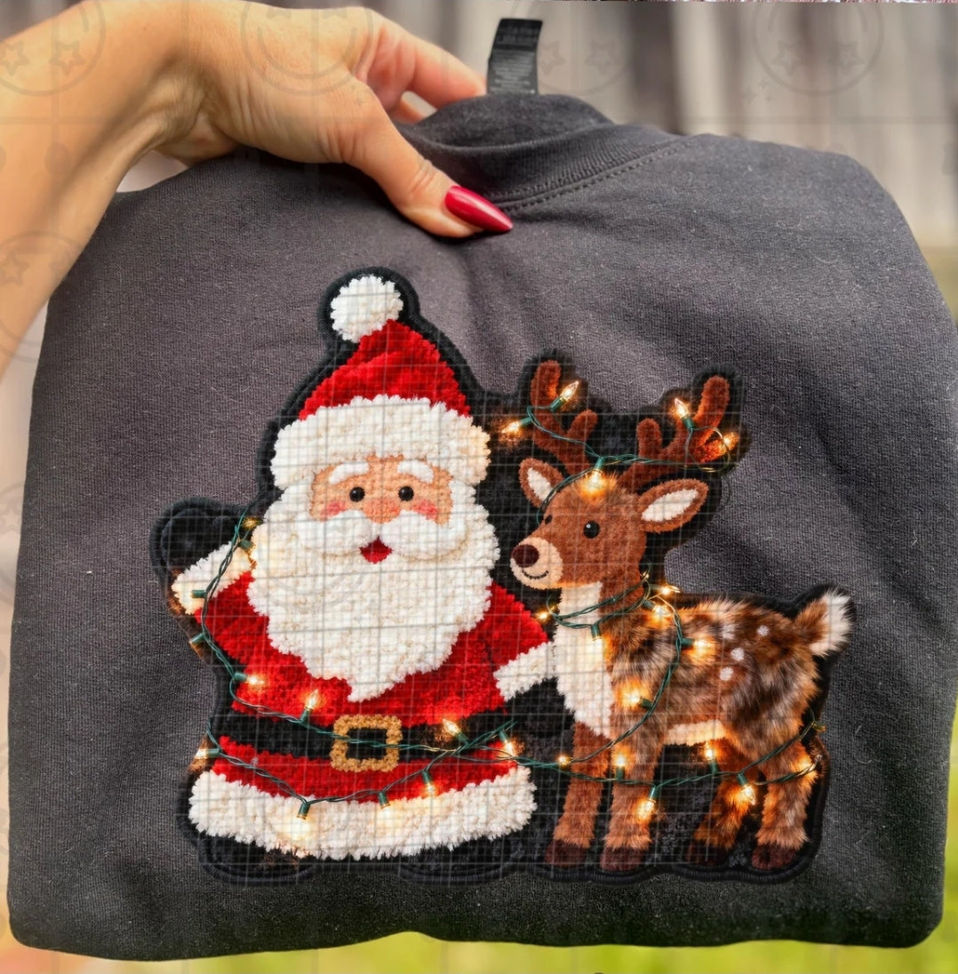 Santa and Reindeer (Transfer)
