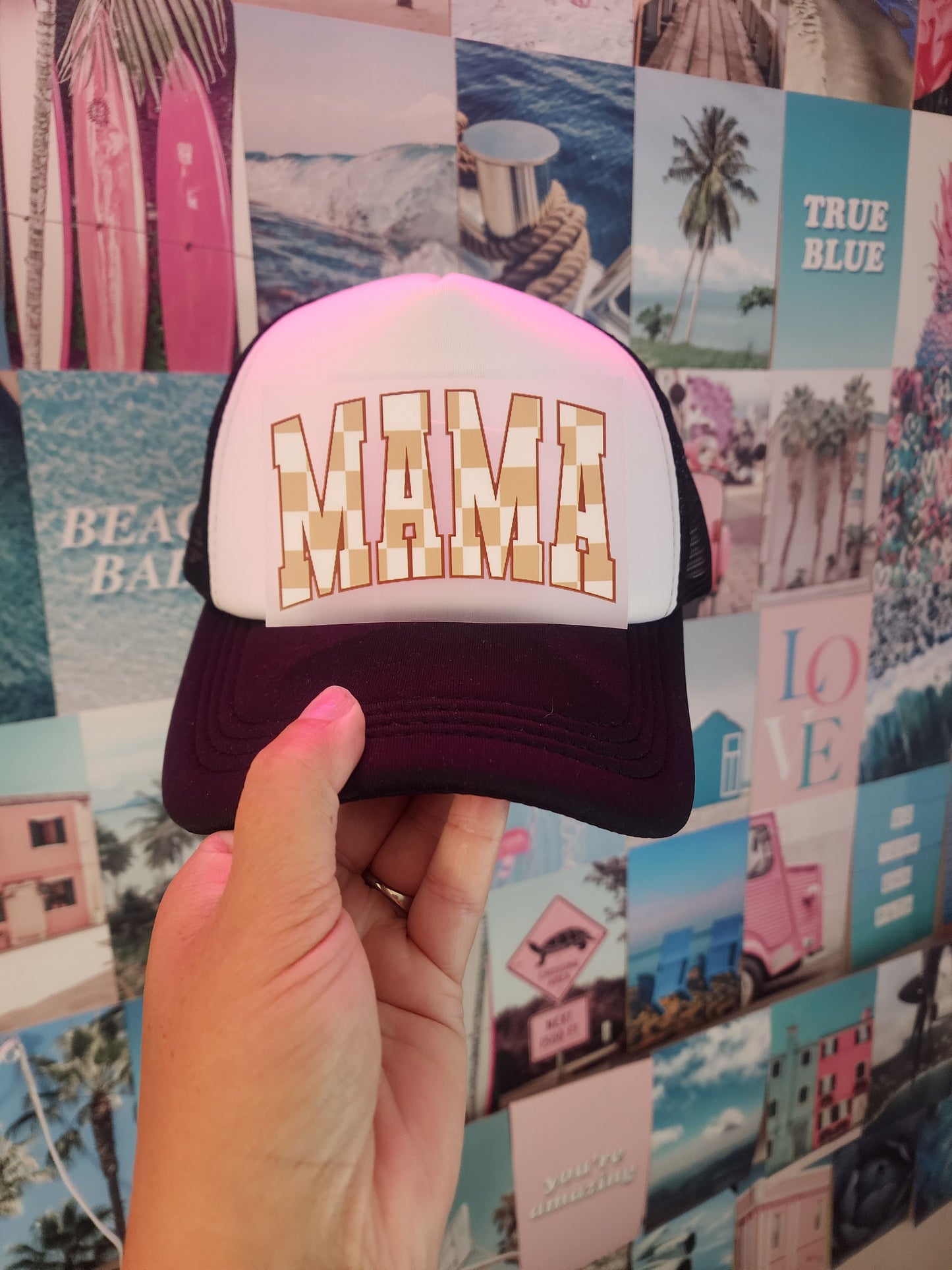 Mama (tan checkered)