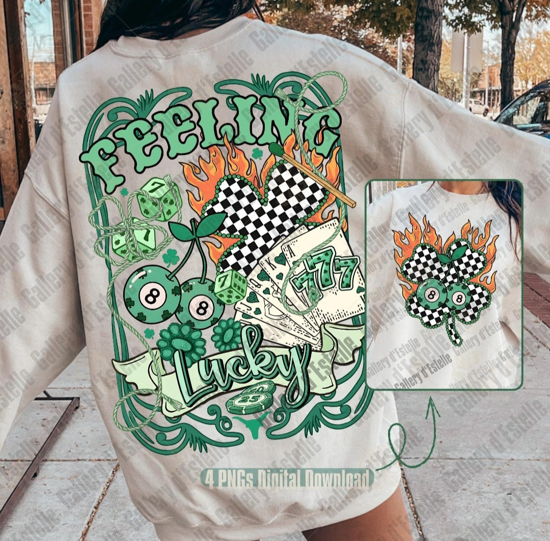 Feeling Lucky ( Front & Back Transfer)