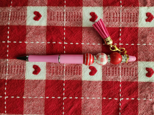 Beaded Valentine's Day pens