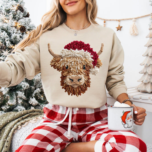 Santa Hat Cow (Transfer)