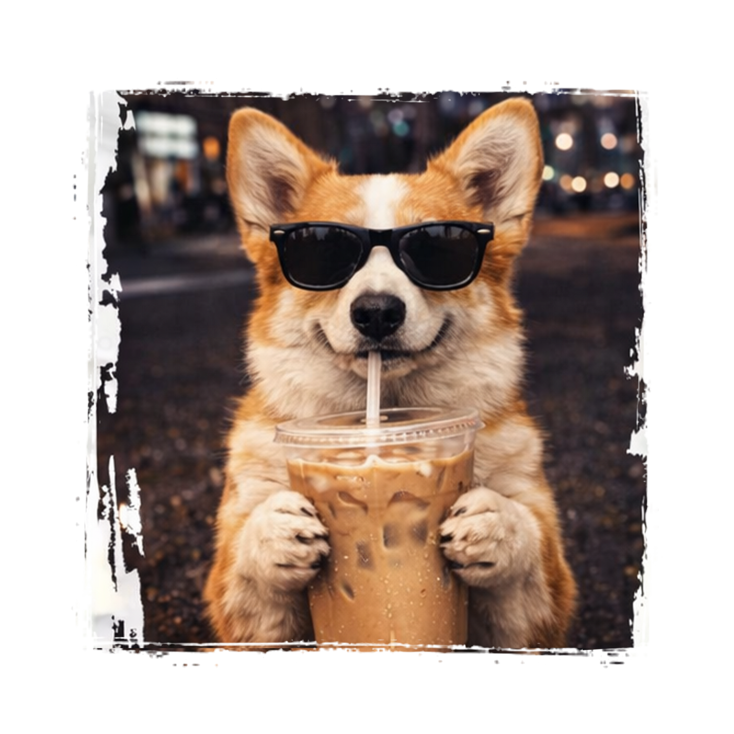 Corgi Iced Coffee (Transfer)