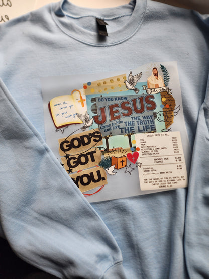 Jesus collage (DTF) Transfer