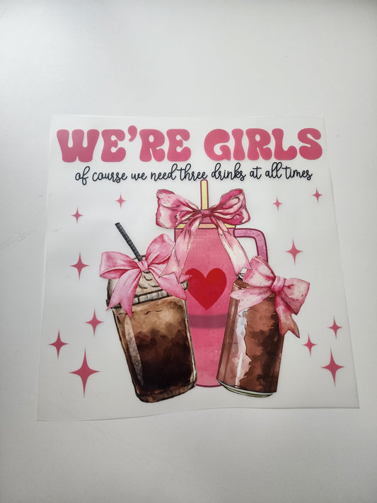 We're Girls (DTF) Transfer