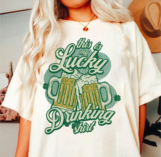 Lucky Drinking Shirt (Transfer)