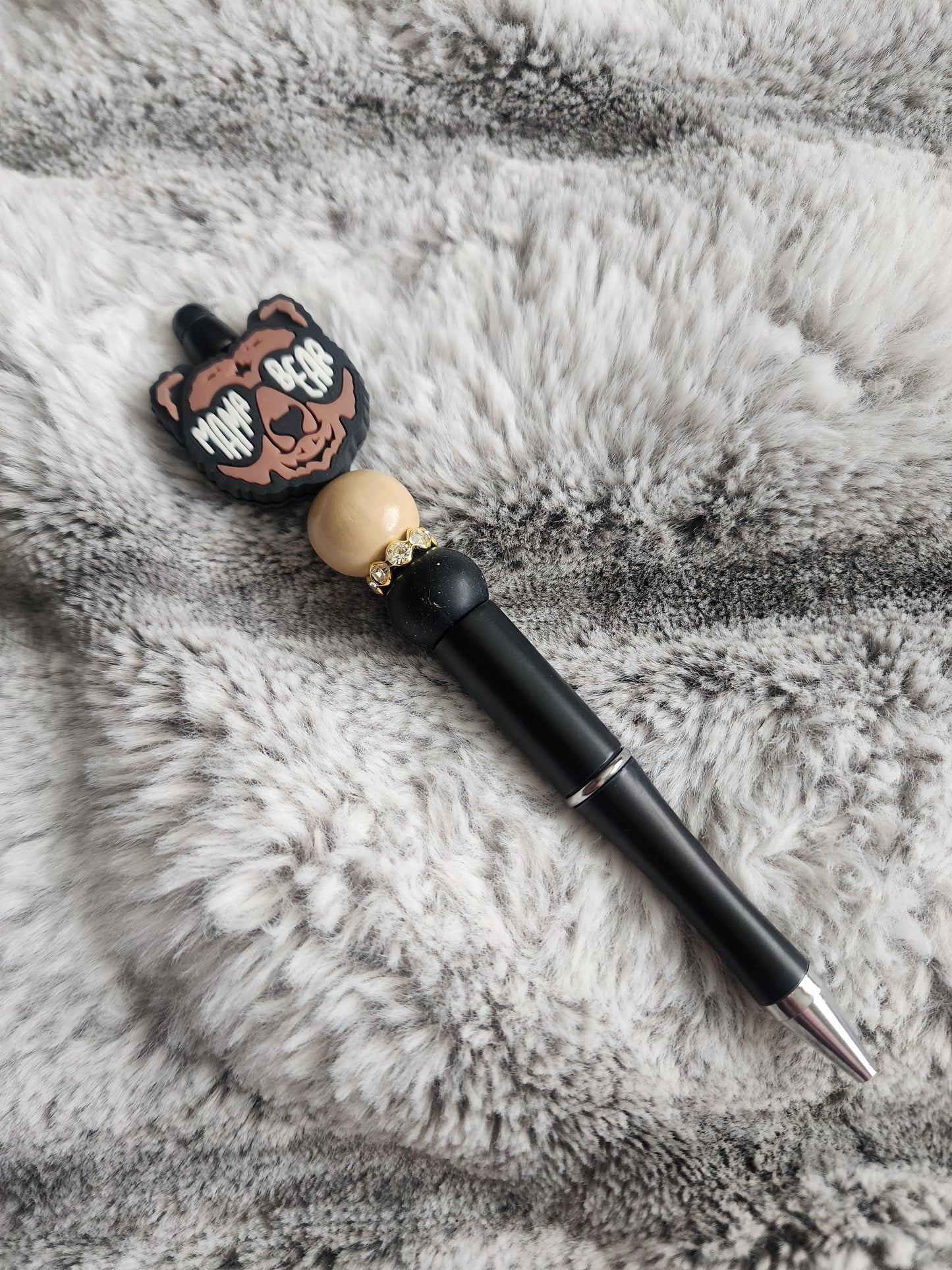 Beaded Mamma Bear Pen