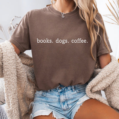 BOOKS. DOGS. COFFEE. (Transfer)