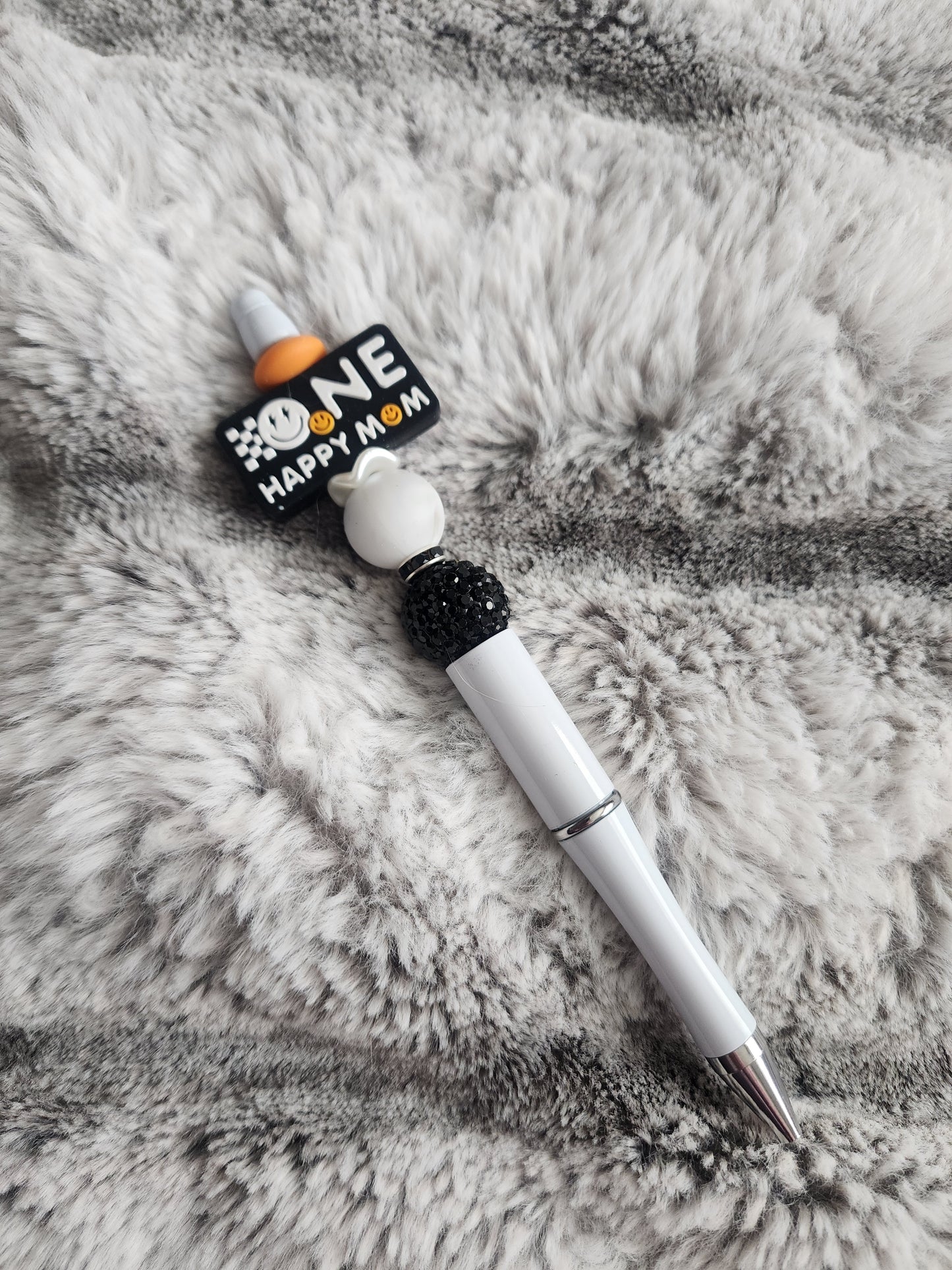 Beaded One Happy Mom  Pen
