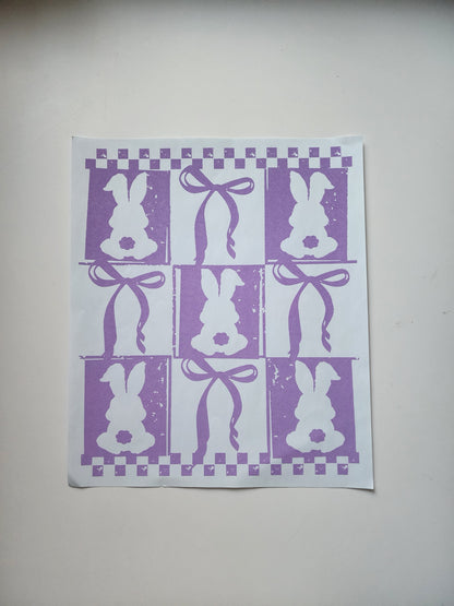 Bunny's and Bows(DTF) Transfer