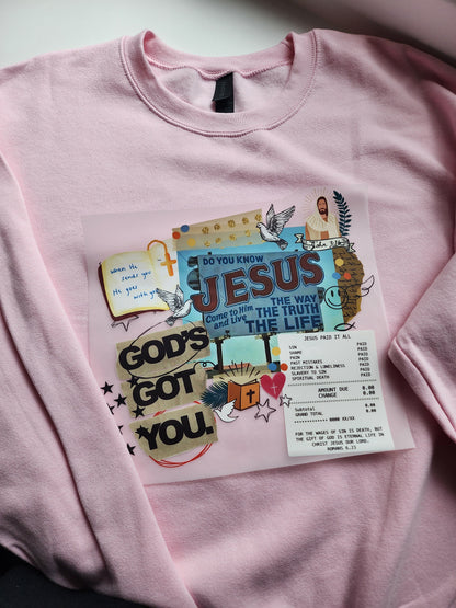Jesus collage (DTF) Transfer