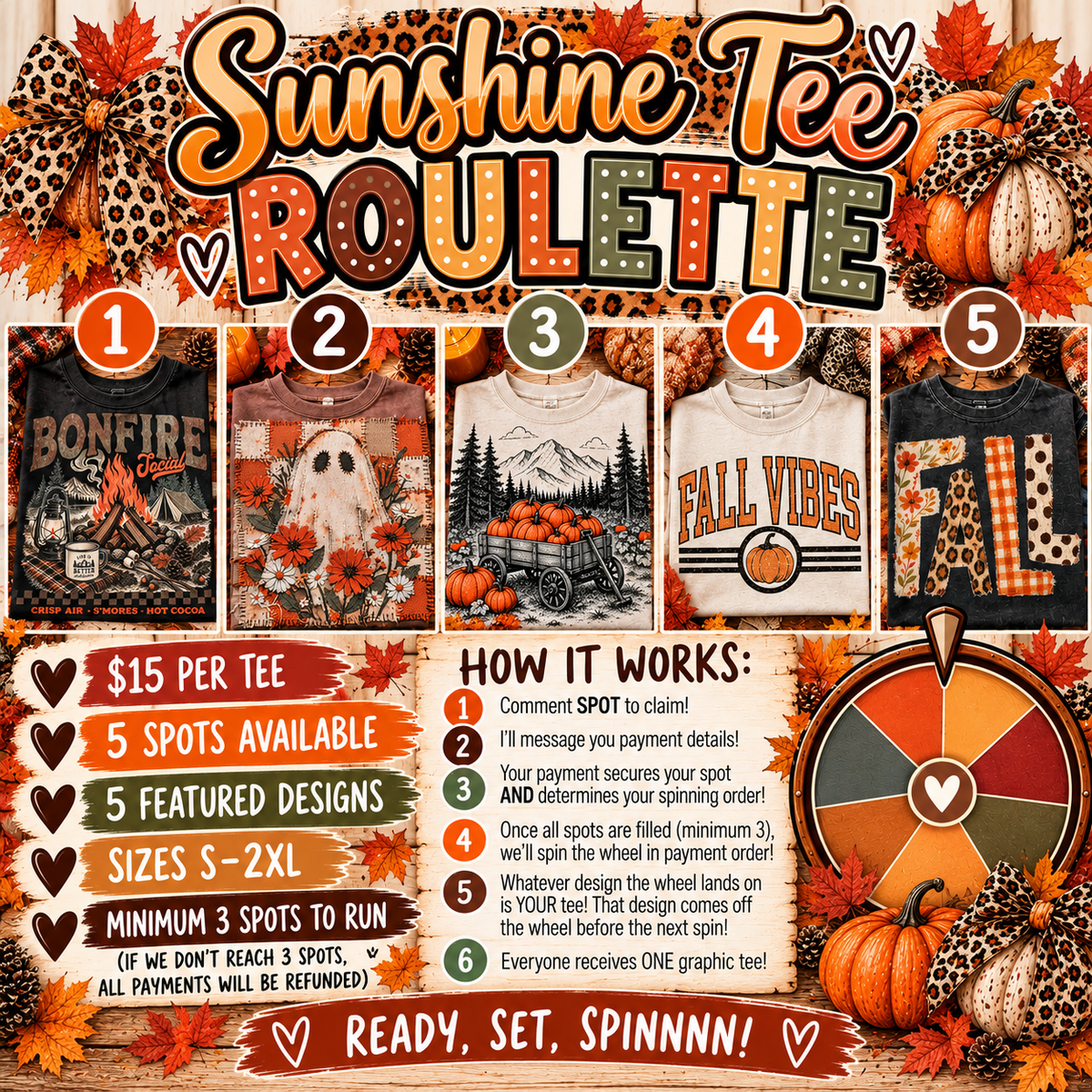 Sunshine Tee ROULETTE