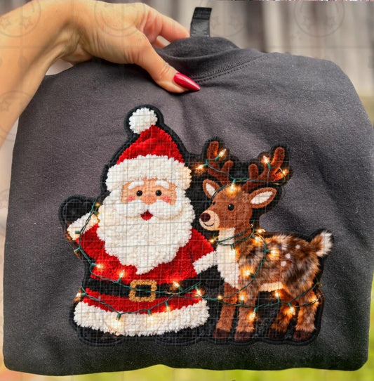 Santa and Reindeer (Transfer)