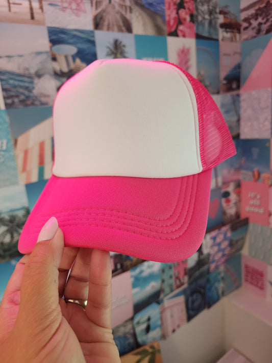 Hot Pink & White