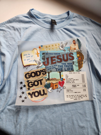 Jesus collage (DTF) Transfer