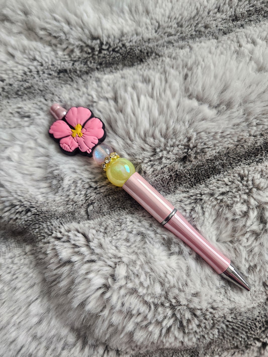 Beaded Flower Pen