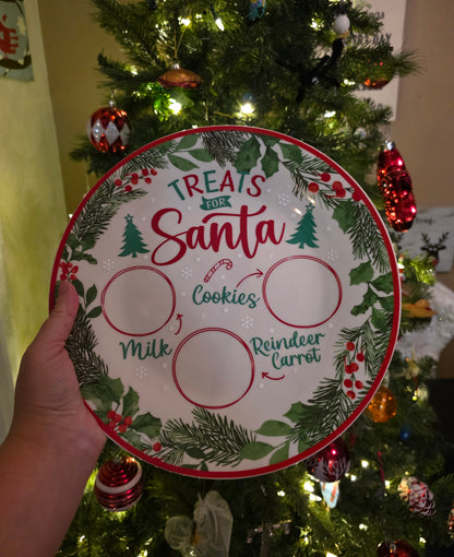 Treats for Santa Plate
