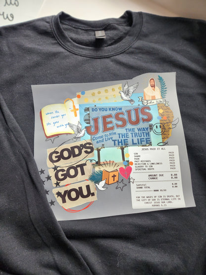 Jesus collage (DTF) Transfer