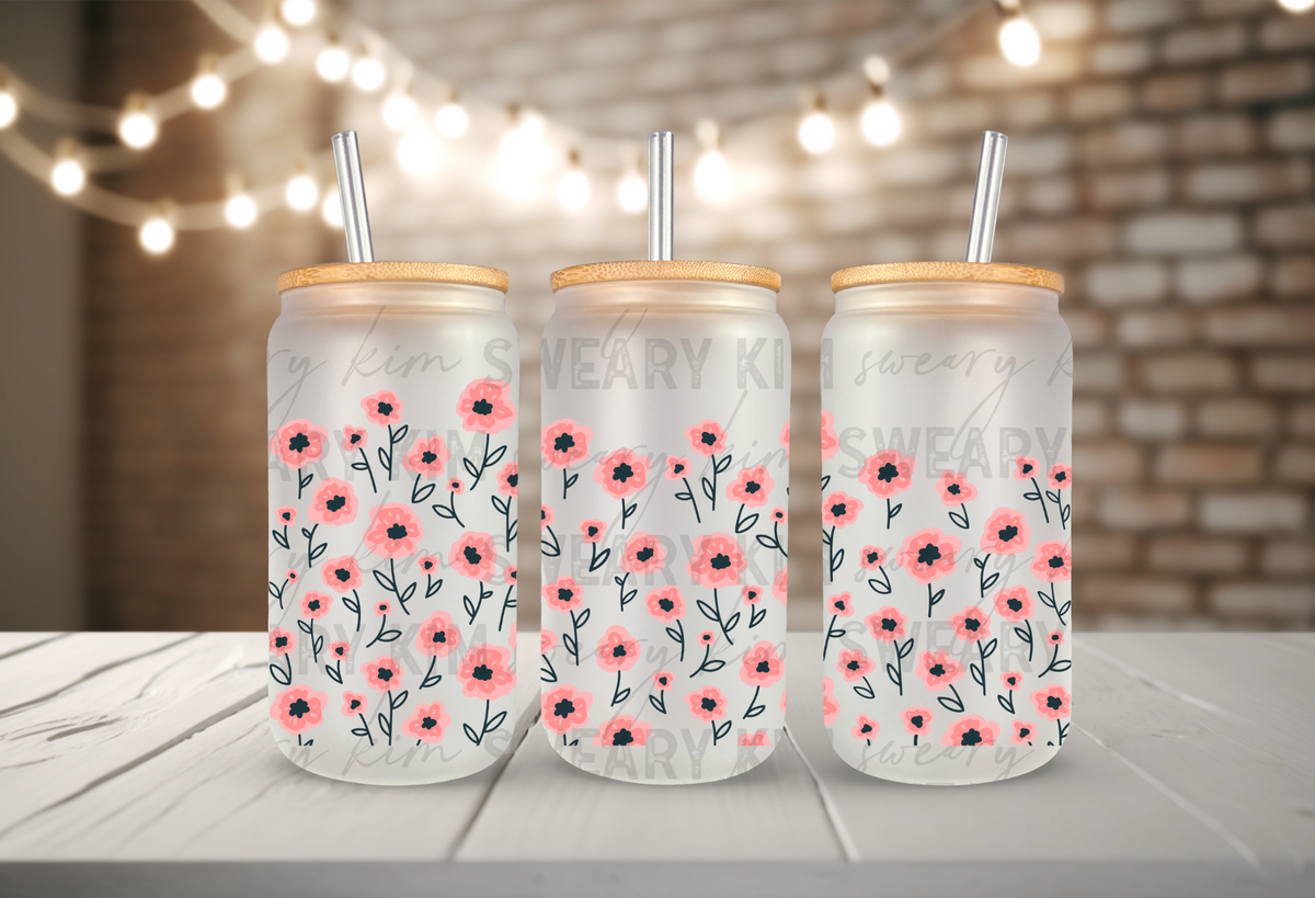 Pink Wild Flowers (Cup Wrap)