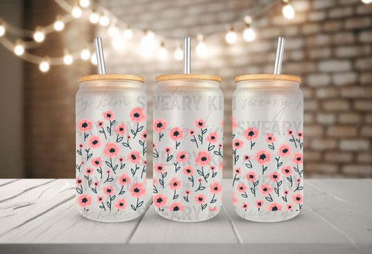 Pink Wild Flowers (Cup Wrap)