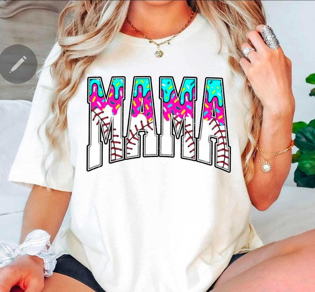 Mama Baseball Drip (Transfer) (Copy)