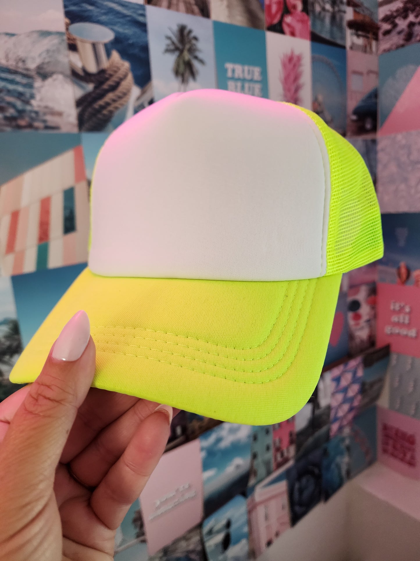 Neon Yellow and White