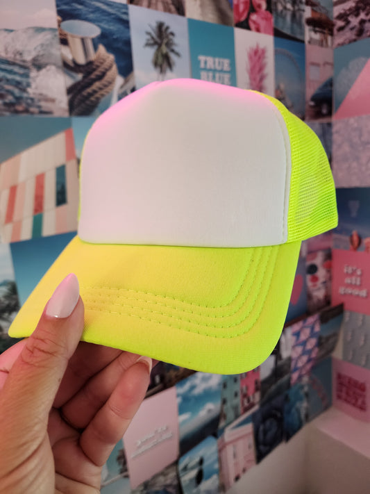 Neon Yellow and White