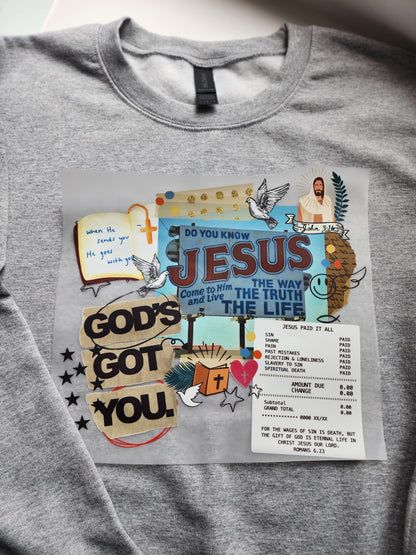 Jesus collage (DTF) Transfer