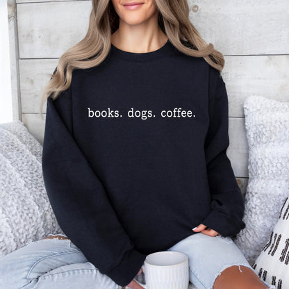 BOOKS. DOGS. COFFEE. (Transfer)
