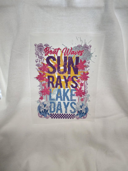 Sun Rays Lake Days(DTF) Transfer