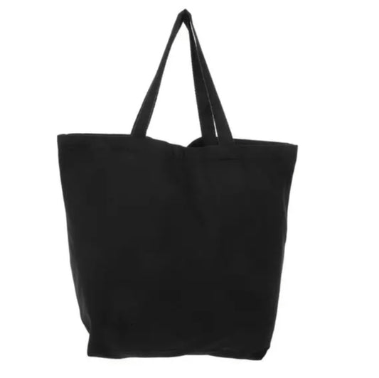 Black Canvas Tote