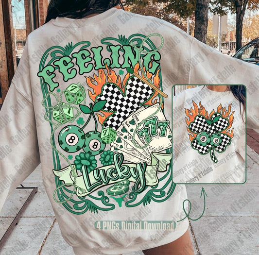 Feeling Lucky ( Front & Back Transfer)