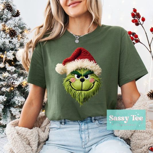 Grinch in a Santa Hat (Transfer)