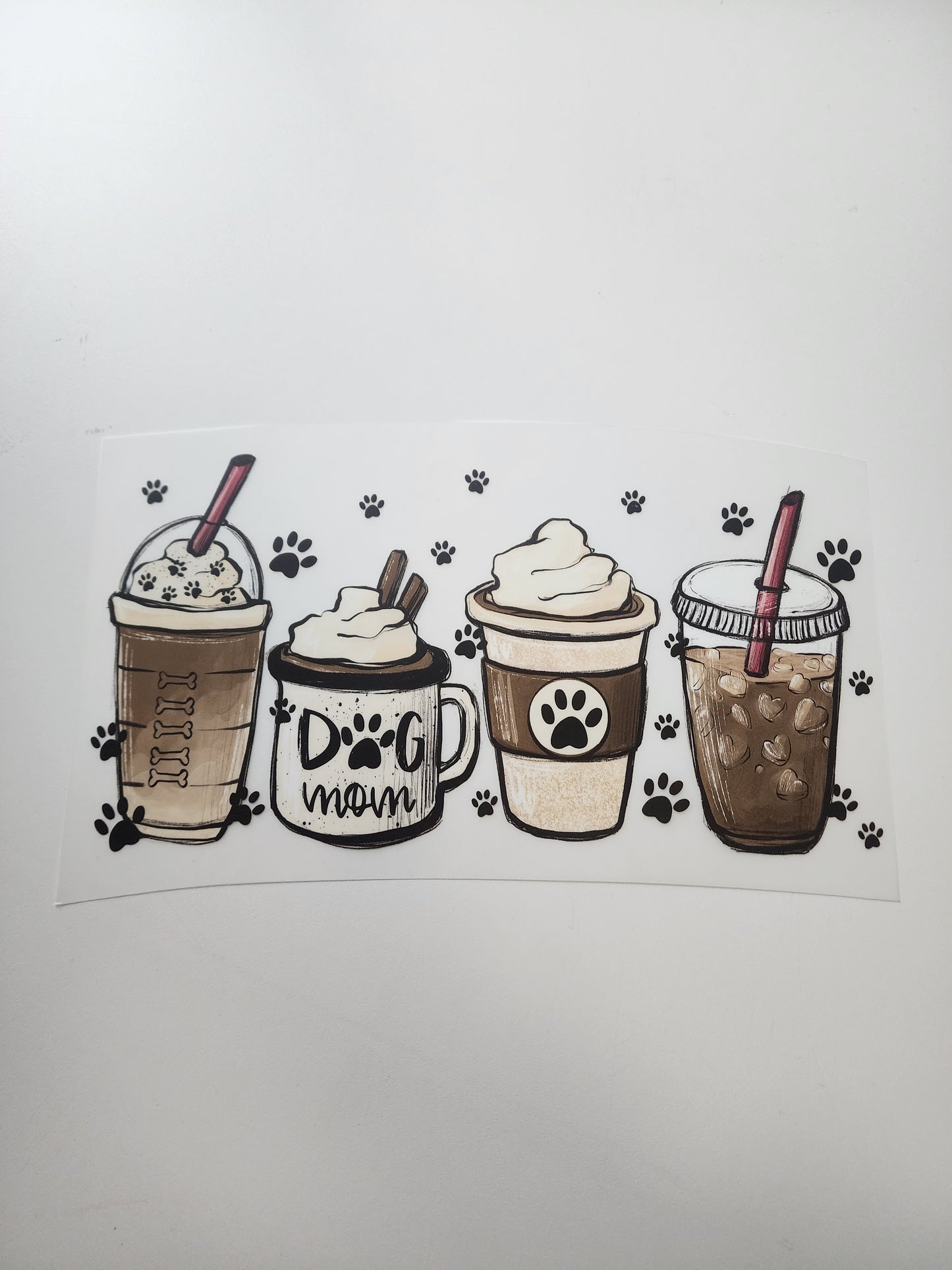 Dog Mom coffee (DTF) Transfer
