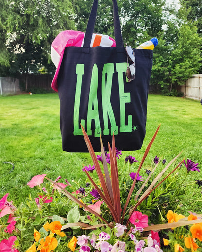 Black Canvas Tote